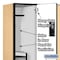 Salsbury Industries 2 Tier 'S' Designer Locker, 54"Wx76"Hx18"D, 6 Door, Maple 18-27368MAP - alternate 2